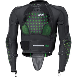 Held Kendo Protector Jacket, nero-verde, dimensione S per uomo
