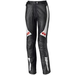 Held Sarana Pantaloni in pelle moto da donna, nero-bianco, dimensione 34 per donne