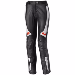 Held Sarana Pantaloni in pelle moto da donna, nero-bianco, dimensione 36 per donne