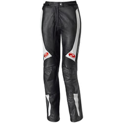 Held Sarana Pantaloni in pelle moto da donna, nero-bianco, dimensione 36 per donne