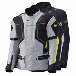 Held Zorro impermeabile Motocycle Giacca in tessuto, grigio-giallo, dimensione XS per uomo