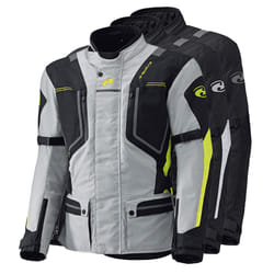 Held Zorro impermeabile Motocycle Giacca in tessuto, grigio-giallo, dimensione S per uomo