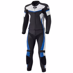Held Spire Abito moto due pezzi in pelle, nero-blu, dimensione 58 per uomo