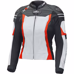 Held Street 3.0 Giacca in pelle da moto da donna, bianco-rosso, dimensione 40 per donne - Vista aggiuntiva 2