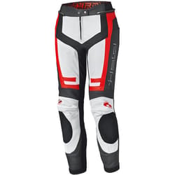 Held Rocket 3.0 Pantaloni di pelle moto da donna, bianco-rosso, dimensione 38 per donne