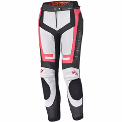 Held Rocket 3.0 Pantaloni di pelle moto da donna, nero-bianco-rosa, dimensione 40 per donne