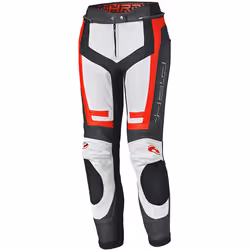 Held Rocket 3.0 Pantaloni di pelle moto da donna, bianco-rosso, dimensione 42 per donne