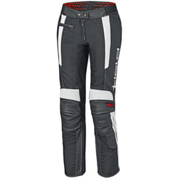 Held Takano II Pantaloni di pelle moto da donna, nero-bianco, dimensione 2XL per donne