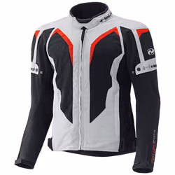 Held Zelda Giacca tessile moto, grigio-rosso, dimensione S per uomo