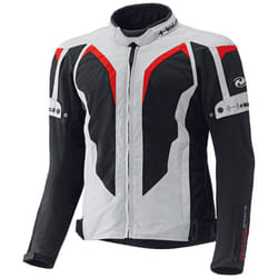 Held Zelda Giacca tessile moto, grigio-rosso, dimensione S per uomo