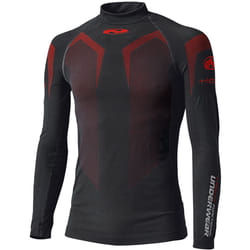 Held 3D Skin Warm Top Maglia funzionale, nero-rosso, dimensione XL per uomo