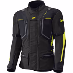 Held Zorro impermeabile Motocycle Giacca in tessuto, nero-giallo, dimensione M per uomo