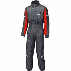 Held Splash II Tuta antipioggia, nero-rosso, dimensione 4XL per uomo