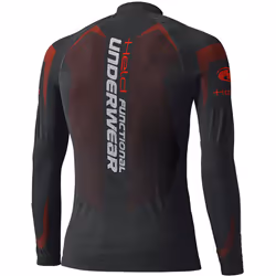 Held 3D Skin Warm Top Camicia funzionale per donne, nero-rosso, dimensione XL