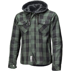 Held Lumberjack II Giacca tessile motociclistica, nero-verde, dimensione S per uomo