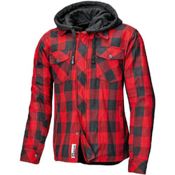 Held Lumberjack II Giacca tessile motociclistica, nero-rosso, dimensione XL per uomo