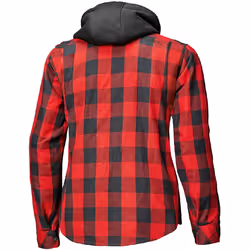 Held Lumberjack II Giacca tessile motociclistica, nero-rosso, dimensione L per uomo