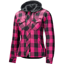 Held Lumberjack II Giacca tessile da donna, nero-rosa, dimensione XL per donne
