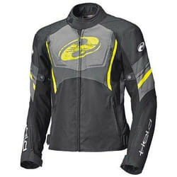 Held Baxley Top impermeabile Giacca tessile moto, nero-giallo, dimensione 2XL per uomo