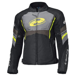 Held Baxley Top impermeabile Giacca tessile moto, nero-giallo, dimensione L per uomo