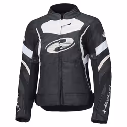 Held Baxley Top impermeabile Giacca tessile moto da donna, nero-bianco, dimensione 2XL per donne