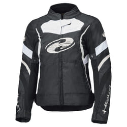 Held Baxley Top impermeabile Giacca tessile moto da donna, nero-bianco, dimensione 2XL per donne