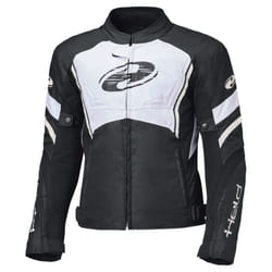Held Baxley Top impermeabile Giacca tessile moto, nero-bianco, dimensione L per uomo