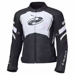 Held Baxley Top impermeabile Giacca tessile moto, nero-bianco, dimensione L per uomo