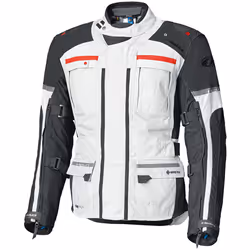 Held Carese Evo GTX Giacca tessile moto, grigio-rosso, dimensione 6XL per uomo
