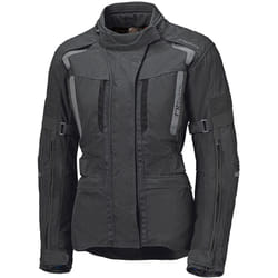 Held 4-Touring II impermeabile Giacca tessile moto da donna, nero-grigio, dimensione XS per donne