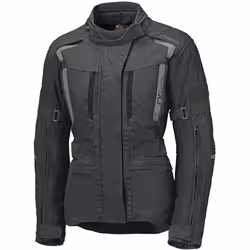 Held 4-Touring II impermeabile Giacca tessile moto da donna, nero-grigio, dimensione XL per donne