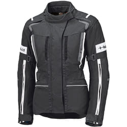 Held 4-Touring II impermeabile Giacca tessile moto da donna, nero-bianco, dimensione 4XL per donne