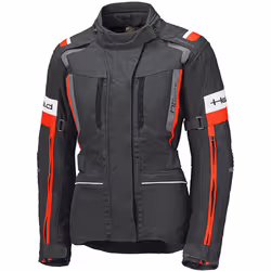 Held 4-Touring II impermeabile Giacca tessile moto da donna, nero-bianco, dimensione XL per donne