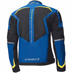 Held Zelda Giacca tessile moto, blu-giallo, dimensione L per uomo