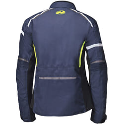 Held Silara impermeabile Giacca tessile moto da donna, blu-giallo, dimensione XL per donne