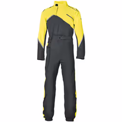 Held Monsun 2 Costume da pioggia per moto monopezzo, nero-giallo, dimensione M per uomo