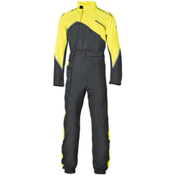 Held Monsun 2 Costume da pioggia per moto monopezzo, nero-giallo, dimensione M per uomo