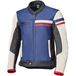Held Midway Giacca in pelle moto, bianco-rosso-blu, dimensione 58 per uomo