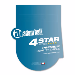 adam hall K4 IRR 0150 cavo audio 1,5 m 6.35mm Nero, Argento