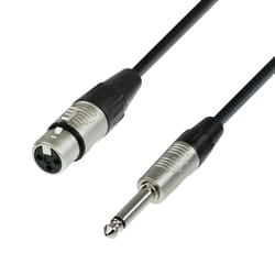 adam hall K4 MFP 0150 cavo audio 1,5 m 6.35mm XLR (3-pin) Nero, Argento