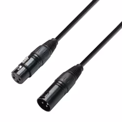 adam hall K3DMF3000, XLR, Femmina, XLR, Maschio, 30 m, Nero