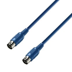 adam hall K3 MIDI 0300 BLU cavo audio 3 m DIN (5-pin)