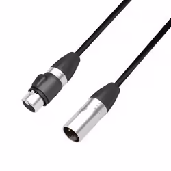 adam hall DGH 1000, 10 m, XLR/XLR, Maschio/Femmina, Oro, Nero, Rame senza ossigeno