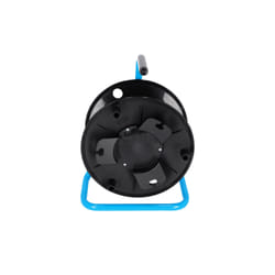 adam hall 4 STAR CD 042 Pavimento Riavvolgitore di cavi Nero, Blu 1 pz