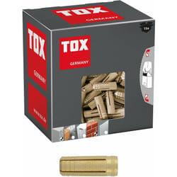 TOX Tassello ad espansione in Ottone Metrix M16x43mm, 15 PCS, 026100081, Gold, M16x43 mm