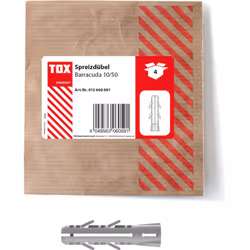 Tassello ad espansione Barracuda 10x50 mm Quantità di contenuto: 5 borsa per pacco Altezza 1,10 Diametro del trapano 10 Tipo  ...