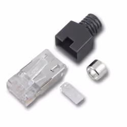 EFB Elektronik H7515.12-50, RJ45, Nero, Bianco, Maschio, Dritto, 26/28, 50 pz