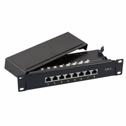 EFB Elektronik 37736SW.8, 5000 Mbit/s, RJ-45, Oro, Nero, Montaggio a rack, 1U
