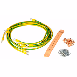 EFB Elektronik K3930V2N, Terminali di terra, Verde, Giallo, Rame, Acciaio