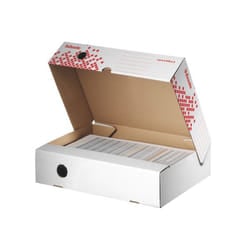 Esselte Speedbox scatola per la conservazione di documenti Rosso, Bianco